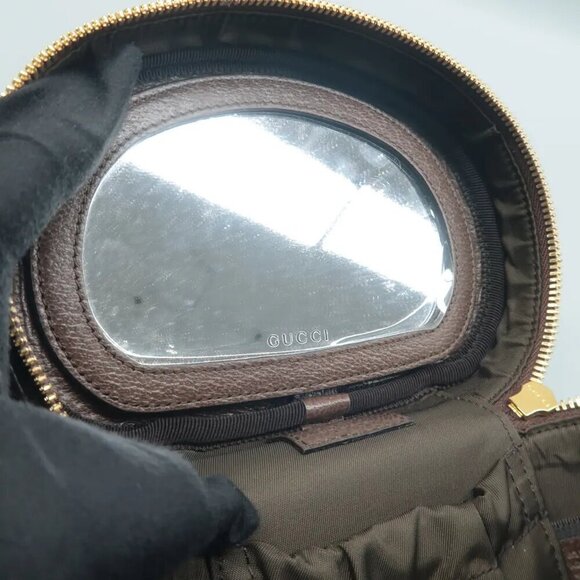 100% Authentic GUCCI Ophidia Brown GG Canvas Vanity case 1150-09324 - Picture 7 of 12